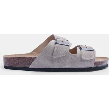 Pánské pantofle Baťa pánské kožené footbed pantofle hnědé, vel. 44