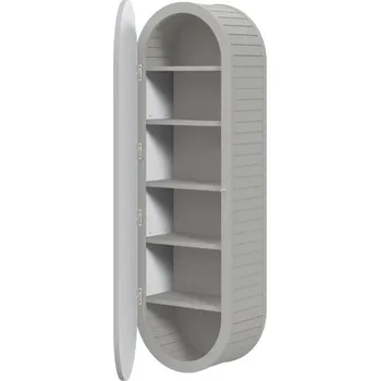 Šatní skříň Závěsná skříň do koupelny Belmore, krémová