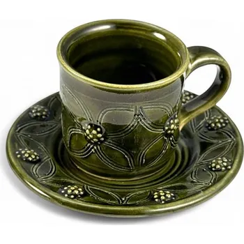 ESPRESSO HRNEČEK ZELENÝ VĚTŠÍ S PODŠÁLKEM