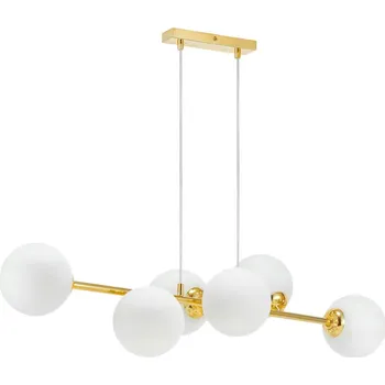 Lustr na lanku 6xE27/35W/230V zlatá