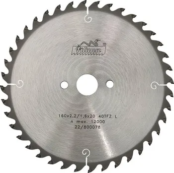 Pilový kotouč Pilový kotouč PKD 160x2,2/1,6x20 5377 40 TFZ - DIA 3,0 mm