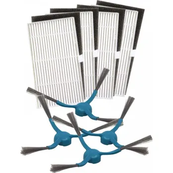 Sada příslušenství pro robotický vysavač Sada kartáčků a HEPA filtry pro CECOTEC Conga 7490/8290 Immortal 4+4ks