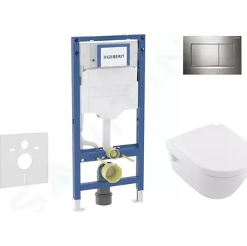 Geberit Duofix Set předstěnové instalace, klozetu Architectura a sedátka softclose, tlačítko Sigma30, chrom, SANI11CK1105