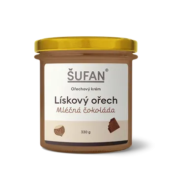 ŠUFAN s.r.o. Lískový ořech s mléčnou čokoládou - 330 g