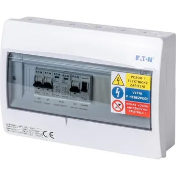 solární kabel Solarmi ACZ1 osazený rozvaděč pro fotovoltaiku, jističe, chránič, 3,7kW 1f, backup