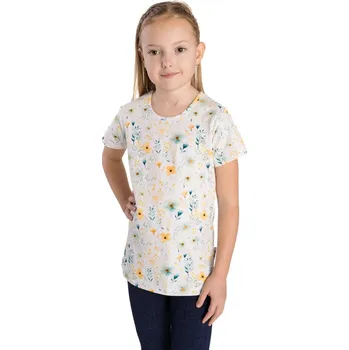 BETTY MODE Dívčí tričko krátký rukáv, luční kvítí Velikost: 110