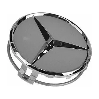 Poklice na kolo Krytky kol, pokličky na kola MERCEDES BENZ 75mm stříbrná chrom B66470202