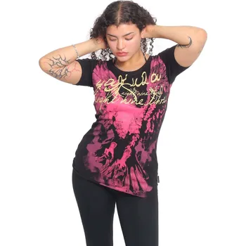 Dámské tričko Yakuza Eagle Curved Crew Neck Tričko Černé S