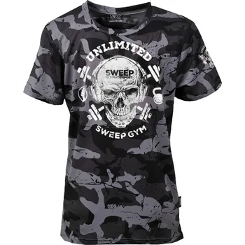 Dívčí tričko SWEEP SKTS023 šedá/bílá 116