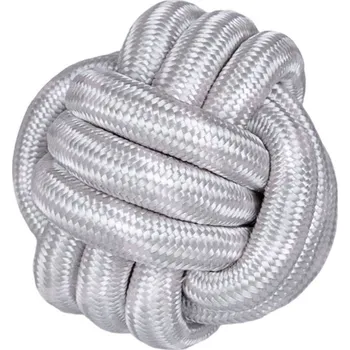 Hračka pro psa Huhubamboo Hr.HUHU provazový míček šedý