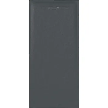 Sprchová vanička Geberit Sestra obdélníková sprchová vanička 170x80x4 cm, grafit, břidlicová struktura