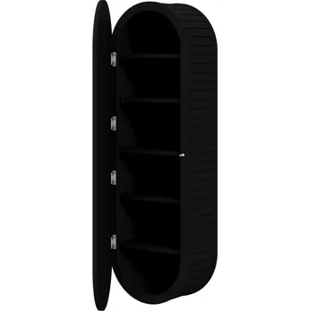 Šatní skříň Závěsná skříň do koupelny Belmore, černá