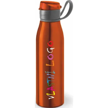 Láhev ON-DESIGN Hliníková sportovní láhev KORVER s vlastním potiskem Barva: oranžová