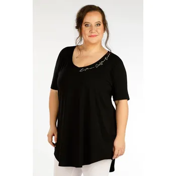 Dámské tričko Litex Dámská tunika - větší velikosti 5F289 černá XXXL