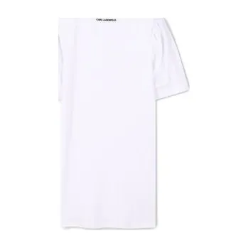 Dámské šaty Karl Lagerfeld Kids Každodenní šaty Z30458 D Bílá Regular Fit 16Y