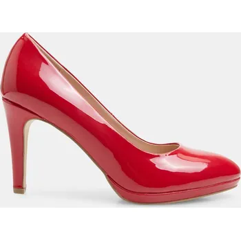 Dámská obuv Baťa dámské lakované vysoké lodičky červené, vel. 41 7215150