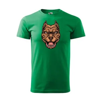 Pánské tričko Tričko s potiskem Pitbull Brown: zelené S