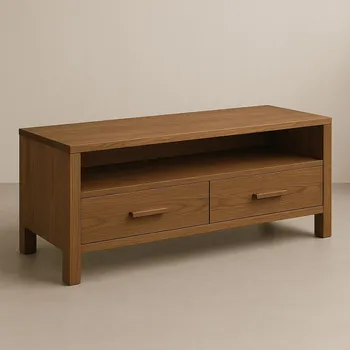 Televizní stolek Stará Krása – Ruční výroba Rustikalní TV stolek z dubového masivu 50 x 100 x 45 cm VxDxH