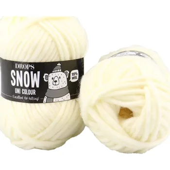 Příze Drops Snow UNI 01 smetanová