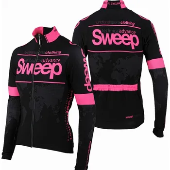 cyklistický dres SWEEP D017 ELITE CYKLO černá - růžová XXL