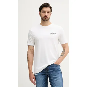Pánské tričko Bavlněné tričko Tommy Hilfiger MW0MW39355 bílá 00X, vel. S