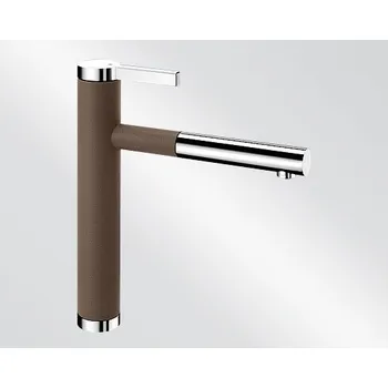 Vodovodní baterie Kuchyňská vodovodní baterie Blanco LINEE S silgranit kávová/chrom lesk 518445