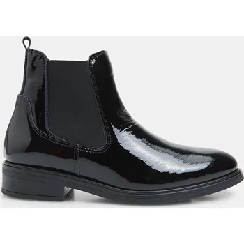 Dámská zimní obuv Baťa dámské elegantní chelsea z lakované kůže, černé, vel. 36