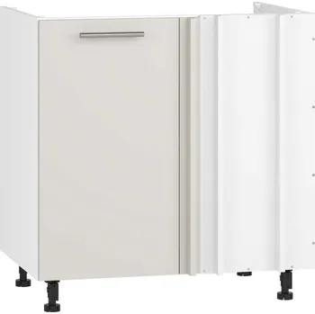 Kuchyňská skříňka Dolní skříňka rohová Vento DKN-80/82, bílá / krémová