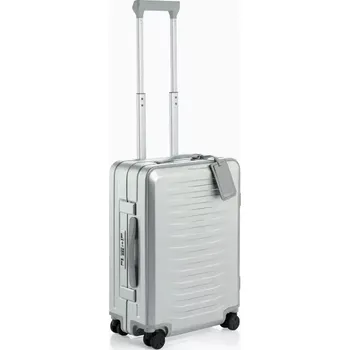 PORSCHE DESIGN Roadster Aluminum Trolley S Manažerské i turistické zavazadlo kufr velikost S stříbrná TSA (215 x 400 x 560 mm Vysoce kvalitní kufr z eloxovaného hliníku od Porsche Design. Inspirován aerodynamickým tvarem modelu 911.)