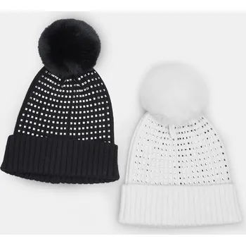 Čepice Baťa dámská zimní čepice vícebarevné, vel. Černá