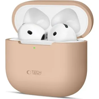 Pouzdro na mobilní telefon Tech-Protect | Tech-Protect Silicone pouzdro na Apple AirPods 4, hnědé