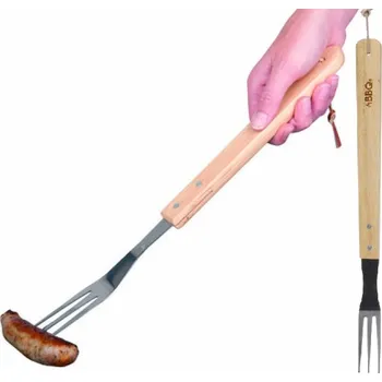 GRILOVACÍ VIDLIČKA 46 CM S DŘEVĚNOU RUKOJETÍ