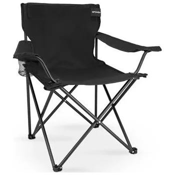 Spokey ANGLER Kempingová skládací židle, černá