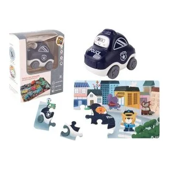 Puzzle Auto puzzle Przygoda drogowa policja