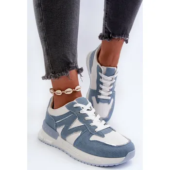 Dámské tenisky Dámské tenisky z ekokože Kaimans Barva: Modrá, Velikost: 39