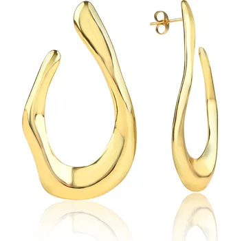 Náušnice Pozlacené ocelové náušnice - Meucci DE573