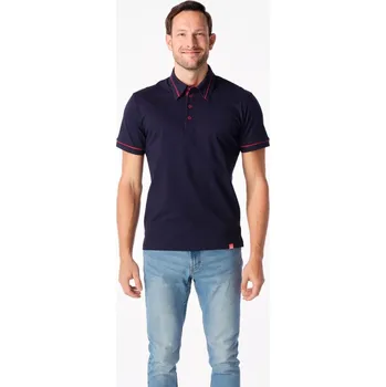 Pánská košile CityZen Massy pánská polokošile, navy-červená 6XL