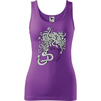 Dámské tílko s potiskem Medúza Velikost: XS, Barva: Fialová