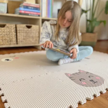 Minideckfloor podlaha 12 dílů - méďa, kočka, duha, myška a tlapka 25-12-01