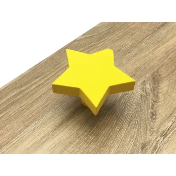 Nábytkové kování In-Design Nábytková knopka Hvězdička žlutá