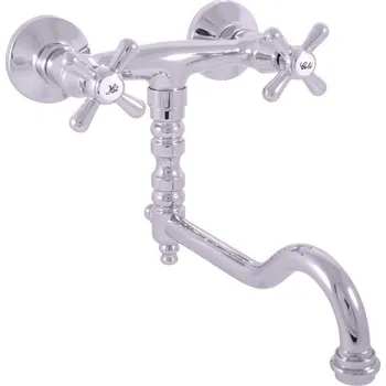 Vodovodní baterie Český výrobce Kuchyňská vodovodní baterie RUSTIK-01 chrom lesk Typ kohoutku: Kohoutek I, Rozteč baterie (mm): 150