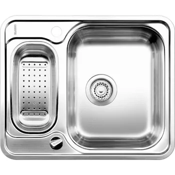 Nerezový dřez Blanco LANTOS 6 IF Nerez kartáčovaný oboustranné provedení s excentrem