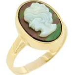 Lillian Vassago Zlatý prsten kamej s achátem LLV31-GR013AG Velikost prstenu: 57