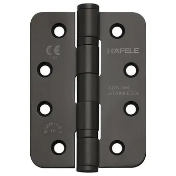 pant Závěs kloubový pro bezfalcové vnitřní dveře, nerez černý, 120 kg Tvar závěsů: Rovné rohy