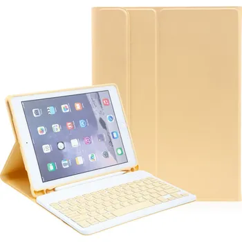 Klávesnice pro tablet Klávesnice Bluetooth odnímatelná + kryt / pouzdro pro Apple iPad Air 1 / Air 2 / Pro 9,7" / 9,7" (2017 - 2018) - žlutá