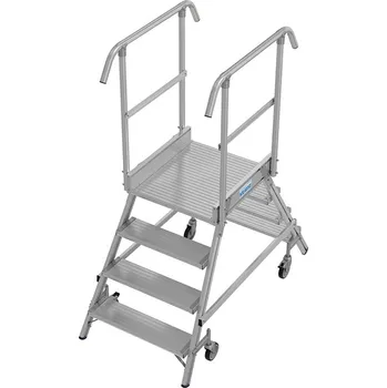Žebřík KRAUSE 821089 podesta oboustranná 2x4 stupně
