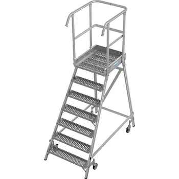 Žebřík KRAUSE 821294 podesta S ROŠTEM jednostranná 1x7 stupně