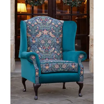 Křeslo BARRINGTON FURNITURE Křeslo ušák Morris Modrá