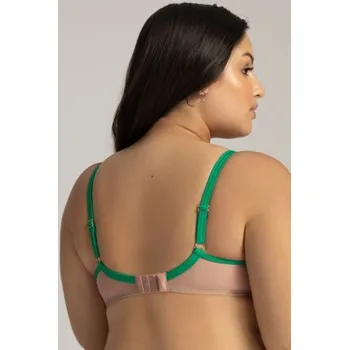 Podprsenka Polovyztužená podprsenka Ava Lingerie 2160 Zelená 95G