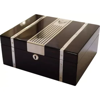 Humidor Humidor na doutníky GERMANUS Cowling,uzamykatelný,černý,50ks